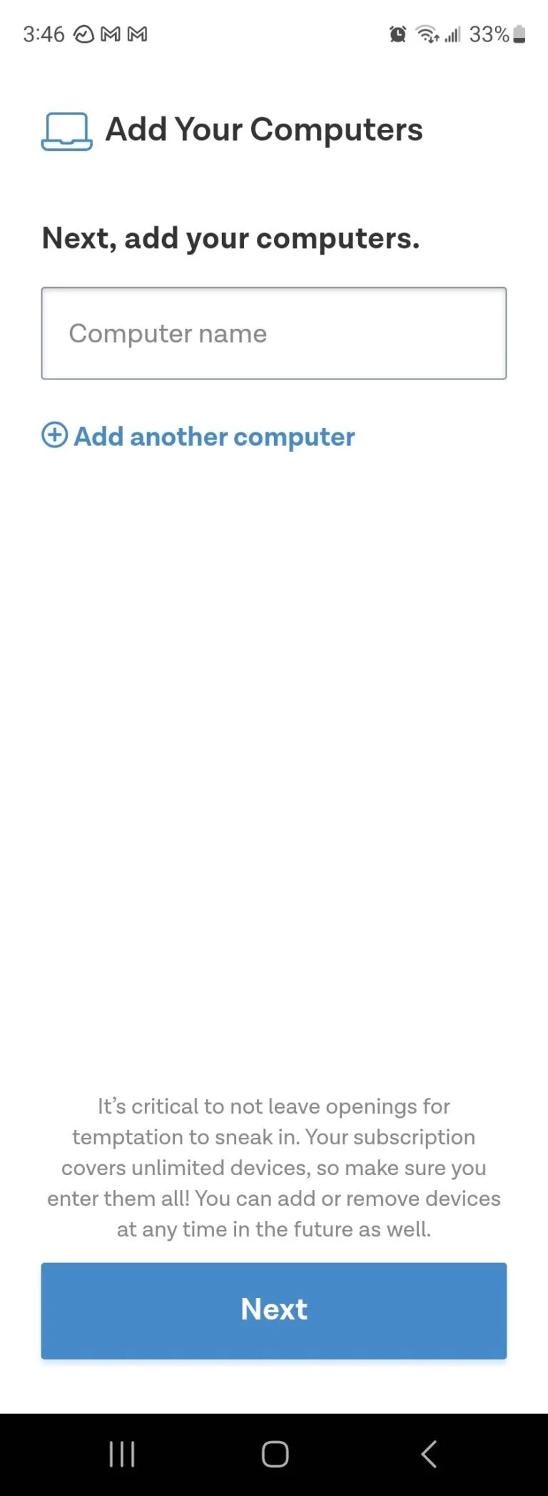 Add computer android